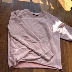 Dusty pink cropped Crewneck sweatshirt